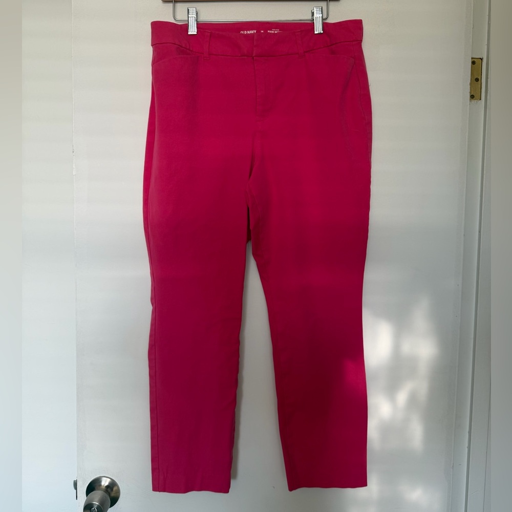 Old Navy Hot Pink Pixie Skinny Pants